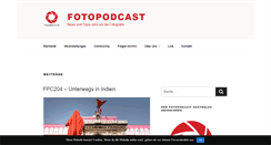 Desktop Screenshot of fotopodcast.de